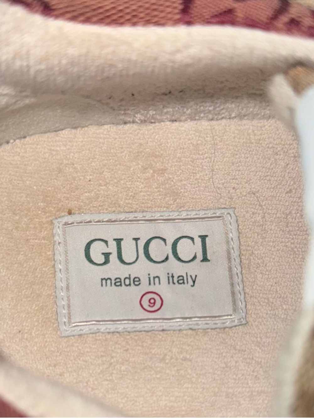 Gucci Multicolor GG Canvas Low-Top Sneakers - Red Yellow Green - Picture 6 of 6